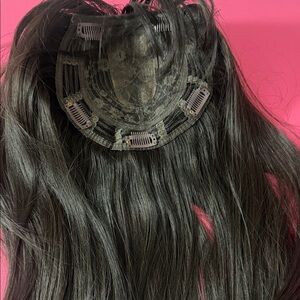 Black Hair Topper for Women